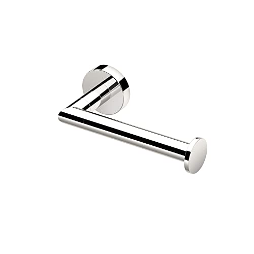 Gatco 4313 Glam Single Toilet Paper Holder, Polished Nickel | Wall Mounted 6.70" W Euro Style Toilet Tissue Holder by Gatco - Used condition - US$23.29