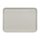 TATSU-CRAFT（タツクラフト） ピノ ノンスリップ トレー CASA カーサ 33cm GY スモーク グレー 艶消しタイプ すべり止め付 電子レンジ対応 トレイ おしゃれ プラスチック 滑らない カフェ お盆 ノンスリップ 日本製