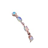 ブレスレット ブレスレットオパール 最高のギフト 天然・本物のファッションオパールブレスレット 925シルバー 天然・本物のオパールブレスレット