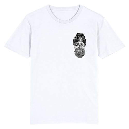 T-shirt blanc Hobo Jack avec poche imprimée Old Jack pour homme