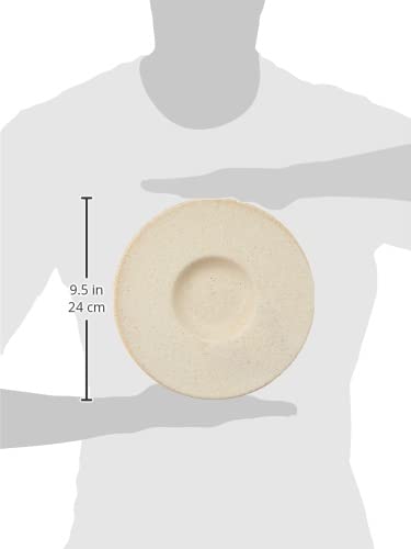 Amazon｜カネスズ セラミックス パスタ皿 絹衣 24cm ワイドリム 24cm平