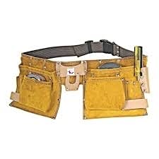 DOUBLE LEATHER CARPENTER TOOL BELT (EMPTY BAG)