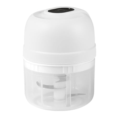 Hachoir a Ail Électrique,Petit Robot Culinaire Portable a Lame a 3 Feuilles de 250 Ml avec Chargement USB pour Légumes,Fruits,Chili,Fruits,Gingembre