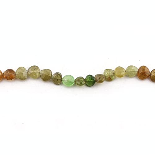 Grossular Garnet briolettes de prestige taillées en cœur pour joaillerie SB3023
