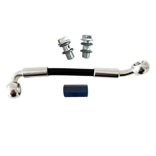 Flexible de frein moto 200cm avec adaptateur d'étrier double disque AN3