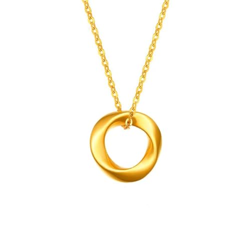 Collier en or 24 carats pour femme, le cadeau parfait pour célébrer l'amour