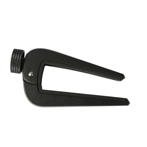 OFFSCH クリップ式ギターチューナー カポ付き アコースティックギター ウクレレ 黒