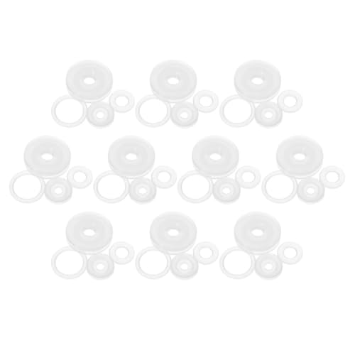 Healeved Juego de 10 piezas de anillos de sellado de válvula flotante para olla a presión, juntas universales de silicona para ollas eléctricas de 4-6 litros, accesorios para cocina miniatura 1