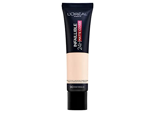 L'Oreal Paris Infallible 24H Matte Cover Foundation 90 Rose Porcelain