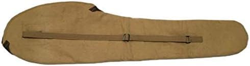 WWII U.S M1 Garand Canvas Carry Case with Carry Strap Fleece Lining - Khaki