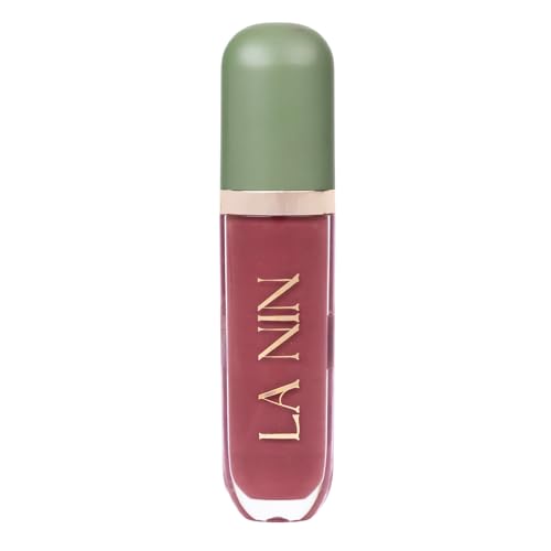 Image of La Nin Skinny Dip Peptide Infused Lip Oil First Love | Light Pink for Women | Peptide Lip Oil for Soft Smooth Lips | Glossy Non Sticky Finish | 6 ml