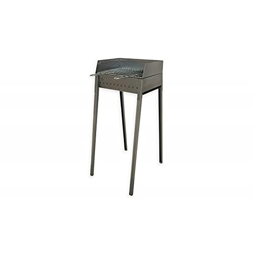 Barbecue à charbon LISA Vesuvio 40 x 30 cm en fer aluminium