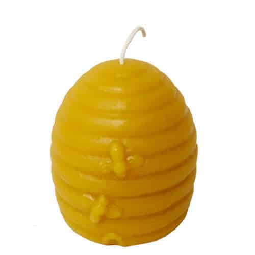 Allnations Candle Co. 100% Organic Raw Beeswax Beehive Shape Pillar Candles. Burns Up to 45 Hours Each - Home, Party, Room Table Decoration - Hand Poured - Natural Honey Scent - Clean Burning