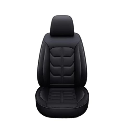 Housse de siège de voiture en cuir pour Fiat 500 Punto Bravo Viaggio noir 5 places