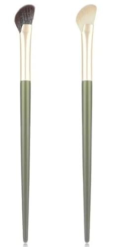 2 pincéis de contorno angular para contorno do nariz, corretivo sob os olhos, pincel de maquiagem, m