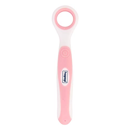 Image of Hopop BPA Free Tongue Cleaner Toothbrush 100% Safe For Kids Age From 1-3 Years (1 Pc, Pink)