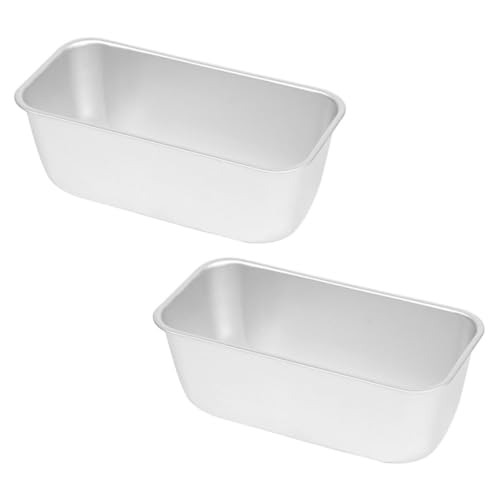 Cabilock 2pcs Nonstick Rectangular Kitchen Baking Mold Food Grade Toast Pans for Baking Bread Cake and Sandwiches for Family Gatherings and Daily Cooking