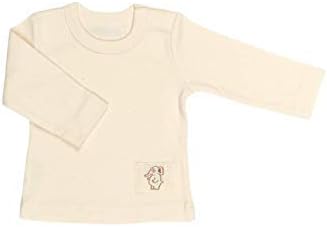 Ekruli Uzun Kollu Bebek Tişörtü (0-3 ay, Ekru)