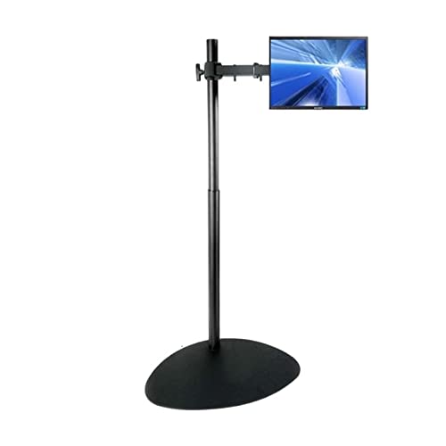 Soporte de suelo para TV JEQGDLUI sin taladros para evitar daños en la pared