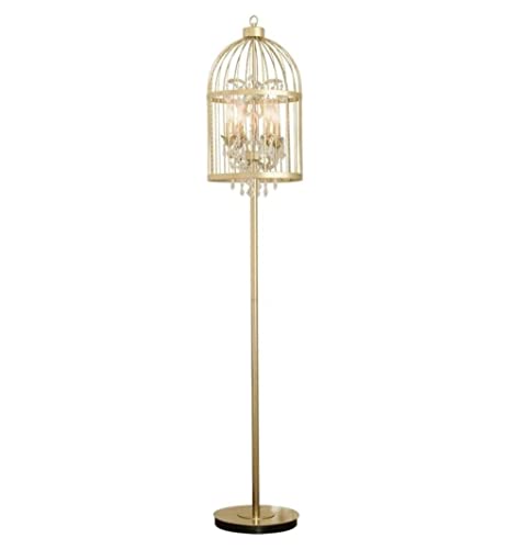 Lustre lampadaire pour le salon rétro européen LICTER D 178 en cristal