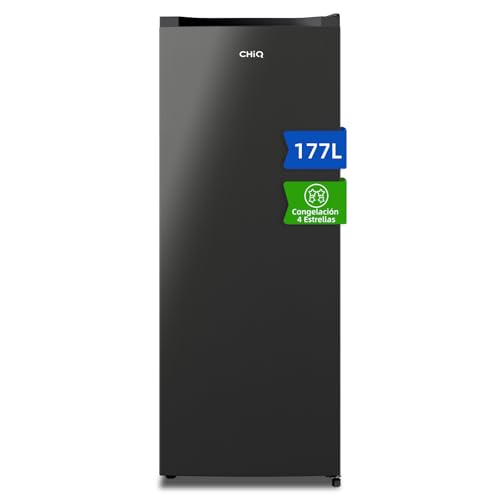 CHiQ CSD208D4E Congelador Vertical 177L - Tecnología Low Frost, Congelación 4 Estrellas (-24℃),...