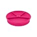 green sprouts Learning Plate | Helps toddler develop independent eating skills | Heat-resistant silicone, Suction cup base with easy-release tab, 4 sections marked to measure portions, Dishwasher safe