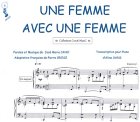 Partition : Une femme avec une femme - Piano et Paroles      Sheet music