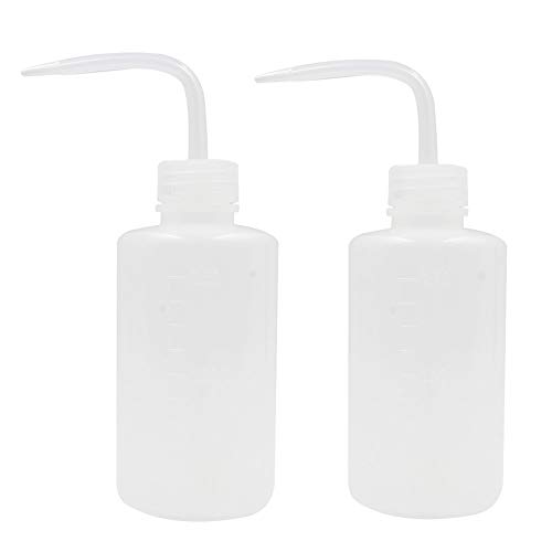 Tattoo Wash Bottle - Yuelong 2Pcs 250ml Safety Wash Bottle Watering Tools,Economy Plastic Squeeze Bottle for Medical Label Tattoo Supplies(250ml / 8oz / 1 Bottle)
