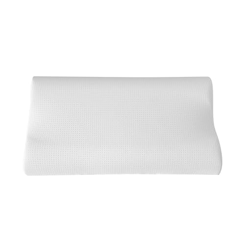 CROUVM 2025最新素材 シリコンゴム 枕 まくら pillow 通気 丸洗い 洗濯機可 横向き 仰向け うつ伏せ ほどよい反発 安眠 快眠 ストレートネック 首が痛くならない 肩こりにくい プレゼント（50x30x8/10cm）