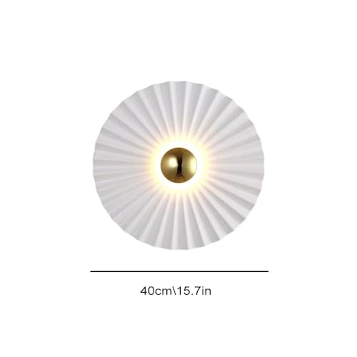 Aplique de pared moderno blanco estilo Art Déco e iluminación LED para interior 7