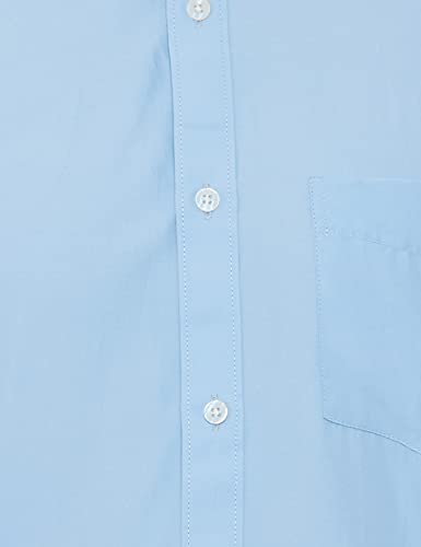 Image of Amazon Brand - Symbol Men's Solid Regular fit Formal Shirt (SFS-01-CARNEL-25567 Lt Blue 42