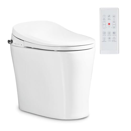 Nashi - Inodoro Japonés | Inodoro Compacto con Bidet | Diseño sin Cisterna, | Descarga Auto | Luz de Cortesía | Asiento Calefactable, Agua Caliente y Secado | WC Inteligente | Yaiza Pro 1.2 2024