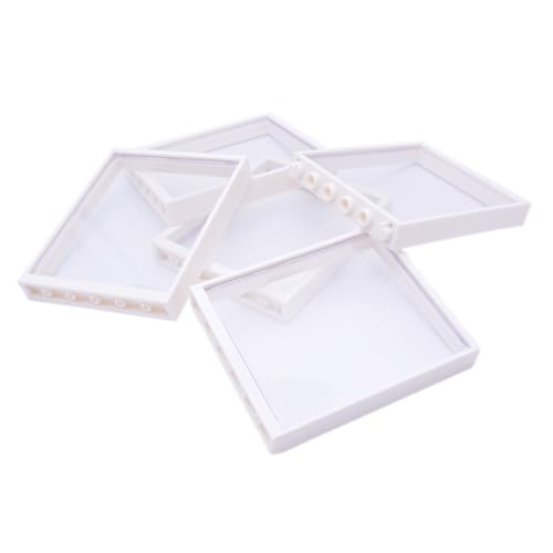 Lego® City 1x6x6 Fenster – 5 Stück in Weiß mit transparenten Scheiben...