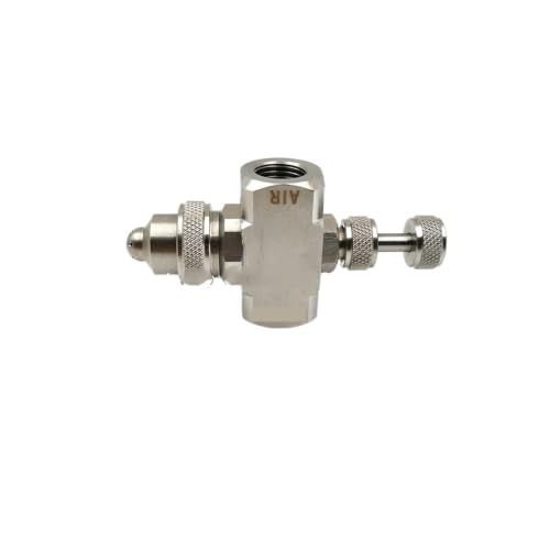 Boquilla de chorro de niebla atomizadora de aire de 1/4" con mezcla externa en abanico 2