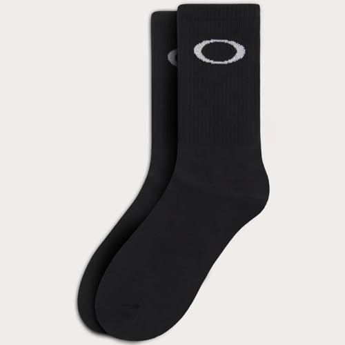 Oakley MAN Ellipse Crew Socks, Black, Large US3