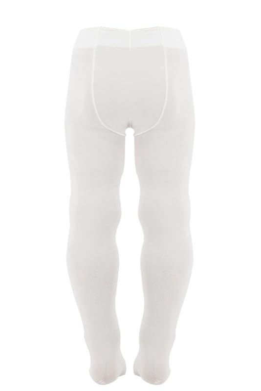 AQUILONE Collant Microfibra 50 Denari, Calze Neonato Elasticizzate Unisex Morbide e Coprenti, per Cerimonia, Made in Italy - 2 Paia (Bianco, 0-6)