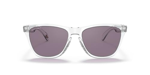 Oakley Man Sunglasses Clear Frame, Prizm Grey Lenses, 54MM3