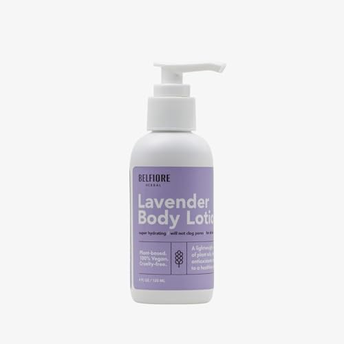 Belfiore Herbal 100% Natural Lavender Body Lotion | Organic Plant