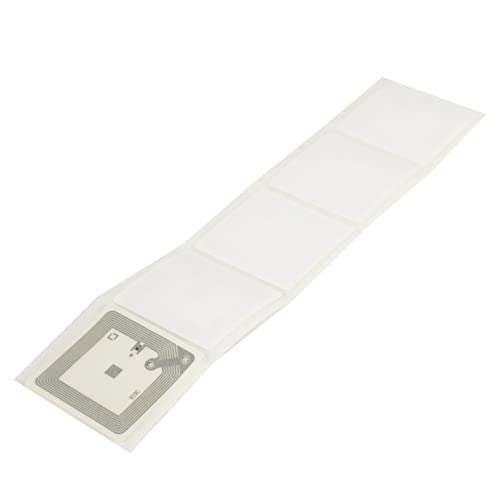 RapidRadio RRHFT10 13.56 MHz ISO15693 ISO18000-3 ICODE SLIX HF RFID Wet Inlay Label Tag - 50 X 50 mm, Pack of 10