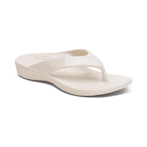 Image of Aetrex Maui Orthopedic Flip Flops for Women Arch Support - Pressure Relief Water-friendly Shock Absorption Super Soft UltraSky EVA Foam Flip Flops