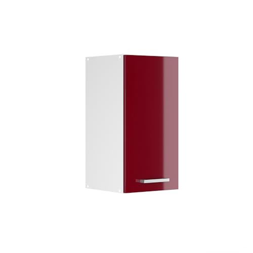 Vicco Elément Haut de Cuisine R-Line, Rouge Brillant, 30cm, pour Une Combinaison Libre au Sein de systèmes de Cuisine modulaires
