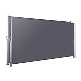 Einziehbare Seitenmarkise, Terrassen-Sonnenschutz, Windschutz, zusammenklappbare Sichtschutz-Trennwand für Balkon, Hinterhof, Dachterrassen, Pools,2pcs