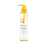Derma E Vitamin C Cleanser - Daily Brightening & Hydrating Face Wash to Even Out Skin Tone – Moisturizing Face Cleanser for a Radiant Glow, 6 fl oz