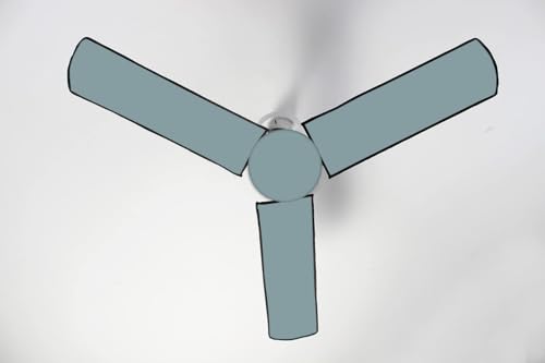 Image of Dustproof Premium Three Blade Ceiling Fan Cover with attachable Enclosure, Set of 1 Fan Cover (Grey).