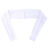 ASZX Summer Outdoor Activity Women Ice Silk Shawl Cuff Gloves Golf Shawl Sleeves Sunscreen Sleeves UV Protection Clothing 901 (Color : White, Size : One Size)