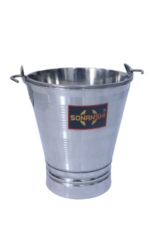 Sonanshi Stainless Steel Water Storing Bucket/Balti (8 litres) (B09NGZLCMF) Amazon Price History, Amazon Price Tracker