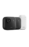 Videocamera esterna 2K+ Blink (ultimo modello) — videocamera di sicurezza smart senza fili, risoluzione video 2K, audio ottimizzato, durata delle pile fino a due anni. Sistema da 2 videocamere, nero