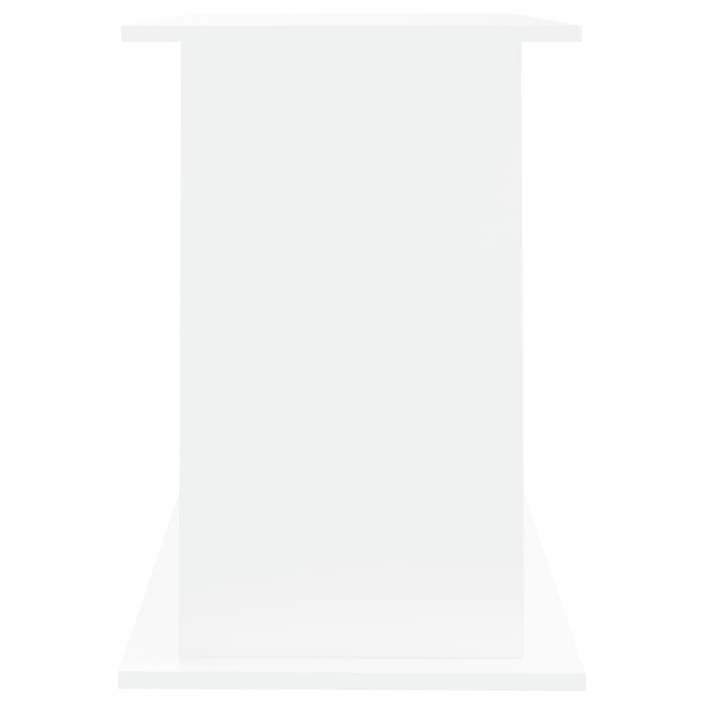 Soporte para acuario con compartimentos y estantes, armario inferior para acuario, color blanco, 101 x 41 x 58 cm