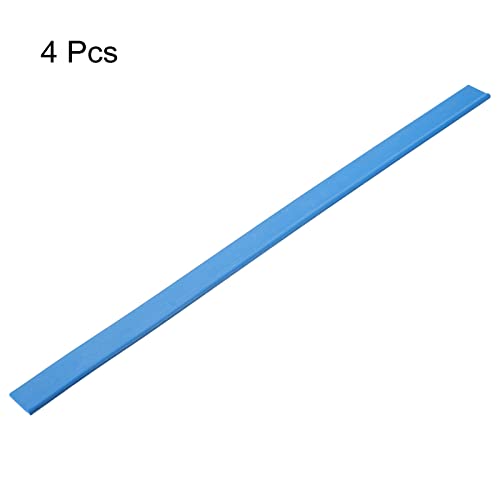 Image of MECCANIXITY Replacement Squeegee Rubber for Window, Glass, Shower Doors, Tile Wall, 17.72 Inch, Blue Pack of 4