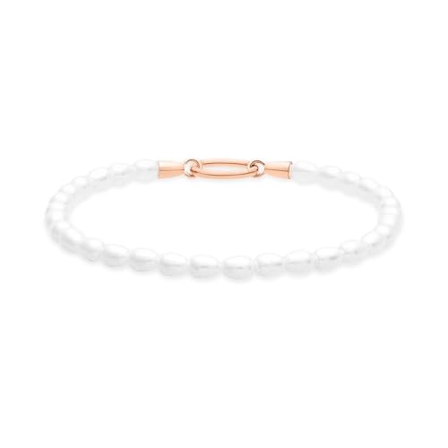 Bracelet acier inoxydable femme Tamaris chaîne perles de verre